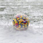 Winter Football Training in snow
