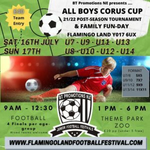 All Boys Corus Cup Football Tournament, Flamingoland Yorkshire
