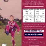 Ware Youth FC Festival of Football Flyer