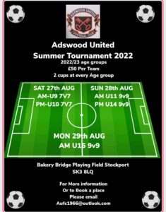 Adswood United Summer Tournament
