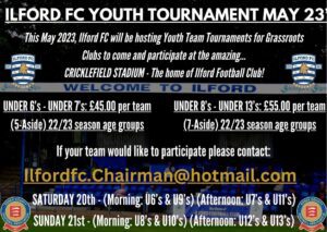 Ilford FC Youth Junior Football Tournament 2023