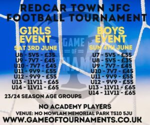 Redcar Town JFC Football Tournament