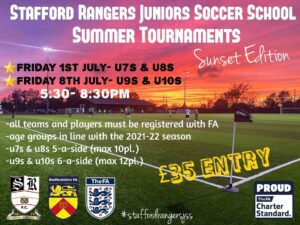 Stafford Rangers Junior Soccer School Summer Tournament