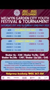 Welwyn Garden City Youth Festival and Tournament