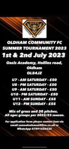Oldham Community FC Summer Football Tournament 2