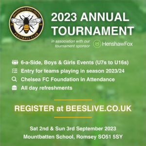 Braishfield Bees Annual Football Tournament 2023