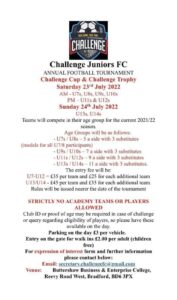 Challenge Juniors FC Annual Football Tournament