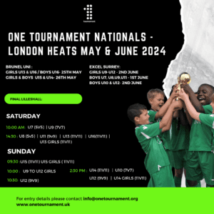 One Tournament Nationals - London Heats May & June 2024