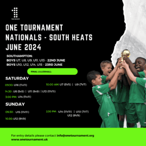 One Tournament Nationals - South Heats June 2024