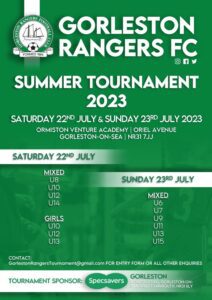 Gorleston Rangers FC Summer Football Tournament