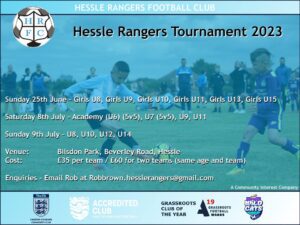 Hessle Rangers Football Club Tournament