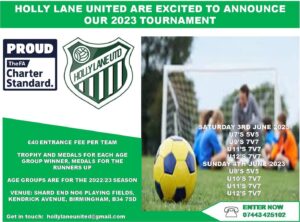 Holly Lane United Football Tournament