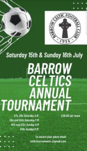 Barrow Celtic Juniors FC Summer Football Tournament