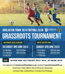 Darlaston Town 1874 FC Grassroots Football Tournament
