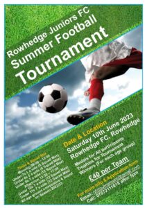 Rowhedge Juniors Football Club Summer Football Tournament