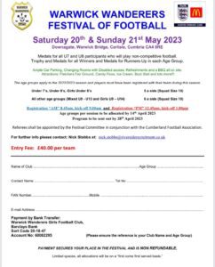 Warwick Wanderers FC Festival of Football