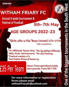 Witham Friary FC Football Tournament