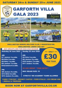 Garforth Villa FC Gala Tournament 2023