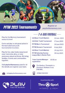 Play For The Memory Tournaments