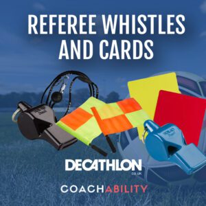 Referee Whistles and cards